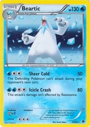 Beartic - 30/98 (Cracked Ice Holo) — Blister Exclusives