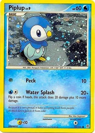 Piplup - 93/130 (Cosmos Holo) — Miscellaneous Cards & Products