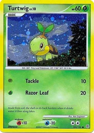 Turtwig - 103/130 (Cosmos Holofoil) — League & Championship Cards