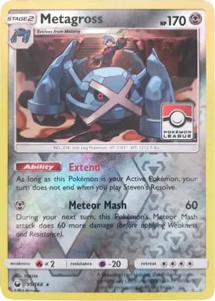 Metagross - 95/168 (Pokemon League) — League & Championship Cards