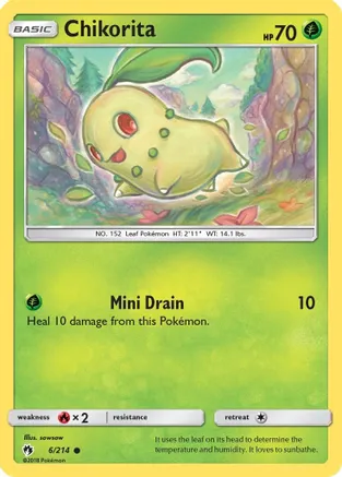 Chikorita (6) — SM - Lost Thunder