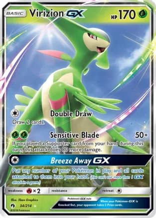 Virizion GX — SM - Lost Thunder