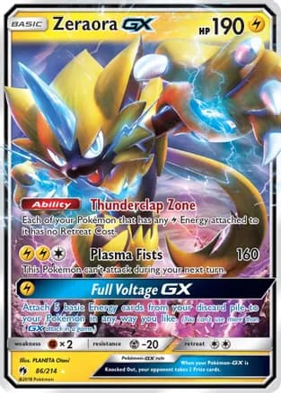 Zeraora GX — SM - Lost Thunder