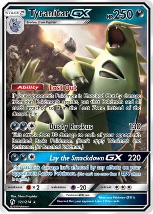 Tyranitar GX — SM - Lost Thunder