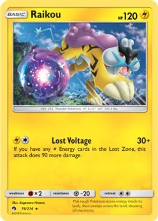 Raikou - 79/214 (SM Lost Thunder) — Deck Exclusives