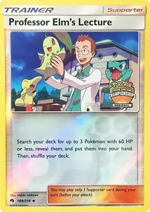 Professor Elm's Lecture - 188/214 (Regional Championships) — League & Championship Cards
