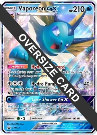 Vaporeon GX - SM172 — Jumbo Cards