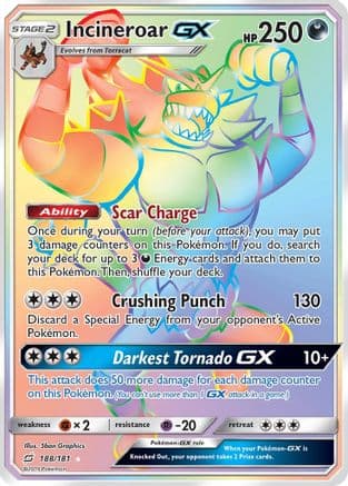 Incineroar GX (Secret) — SM - Team Up