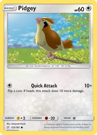 Pidgey (122) — SM - Team Up