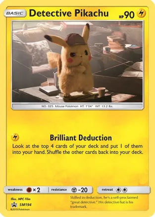 Detective Pikachu - SM194 — SM Promos