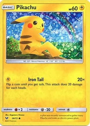Pikachu - 28/73 (General Mills) — Miscellaneous Cards & Products