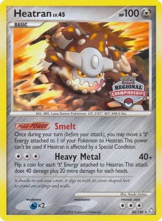 Heatran - 30/146 (Regional Championships) — League & Championship Cards