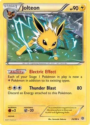 Jolteon - 26/98 (Cosmos Holo) — Miscellaneous Cards & Products