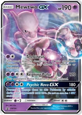 Mewtwo GX - SM196 — SM Promos