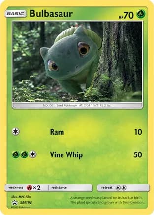 Bulbasaur - SM198 (In-Store Event Promo) — SM Promos