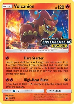 Volcanion - SM179 (Prerelease) — SM Promos
