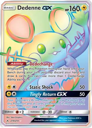 Dedenne GX (Secret) — SM - Unbroken Bonds