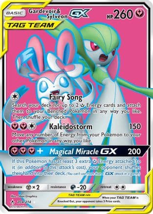 Gardevoir & Sylveon GX (204) (Full Art) — SM - Unbroken Bonds