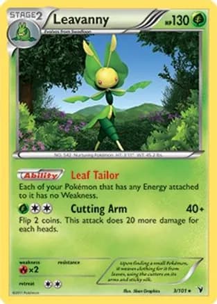Leavanny - 3/101 (BW Noble Victories) — Deck Exclusives