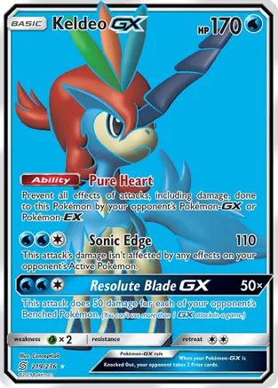 Keldeo GX (Full Art) — SM - Unified Minds