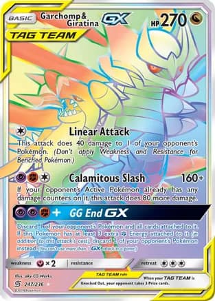 Garchomp & Giratina GX (Secret) — SM - Unified Minds