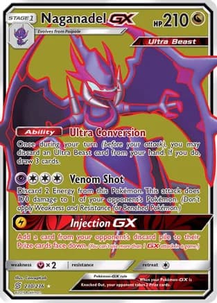 Naganadel GX (Full Art) — SM - Unified Minds