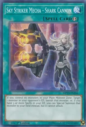 Sky Striker Mecha - Shark Cannon — 2019 Gold Sarcophagus Tin Mega Pack