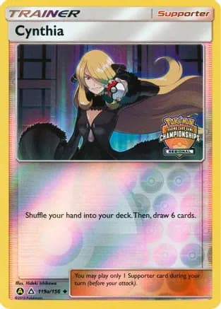 Cynthia - 119a/156 (Regional Championships) — League & Championship Cards