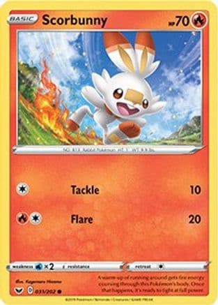 Scorbunny - 031/202 (Premium Collection) — Miscellaneous Cards & Products