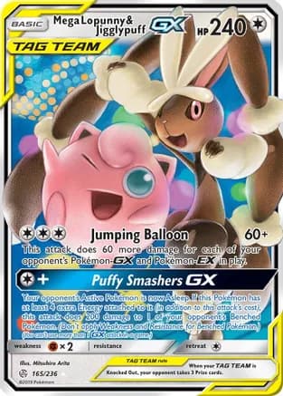 Mega Lopunny & Jigglypuff GX — SM - Cosmic Eclipse