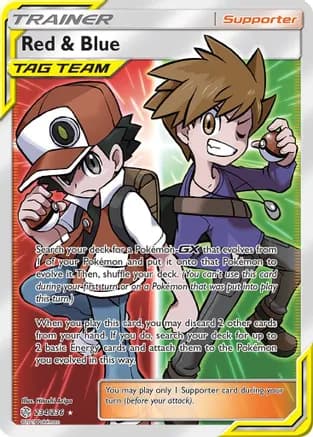 Red & Blue (Full Art) — SM - Cosmic Eclipse