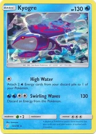Kyogre - 53/236 (Cracked Ice Holo) — Deck Exclusives