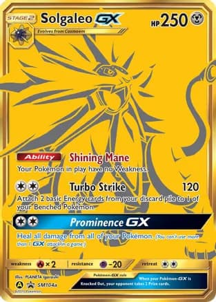 Solgaleo GX - SM104a — SM Promos