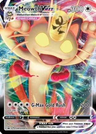 Meowth VMAX - SWSH005 — SWSH: Sword & Shield Promo Cards