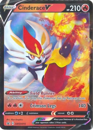 Cinderace V - SWSH015 — SWSH: Sword & Shield Promo Cards