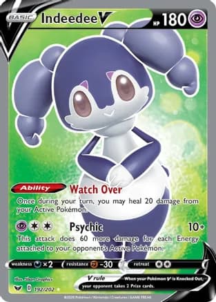Indeedee V (Full Art) — SWSH01: Sword & Shield Base Set