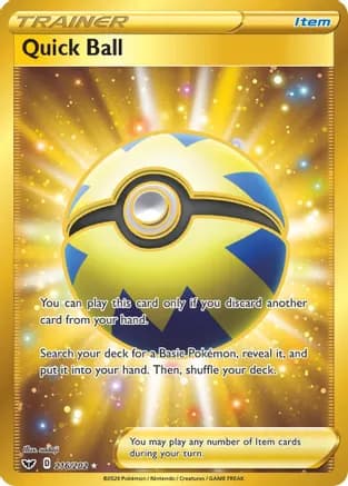 Quick Ball (Secret) — SWSH01: Sword & Shield Base Set
