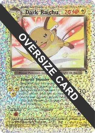 Dark Raichu - S3/S4 (Box Topper) — Jumbo Cards