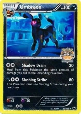 Umbreon - 60/108 (Regional Championships) — League & Championship Cards
