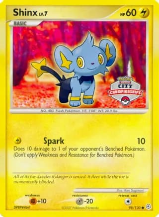 Shinx - 98/130 (City Championships) — Nintendo Promos