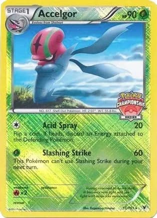 Accelgor - 12/101 (Championship Series) — League & Championship Cards