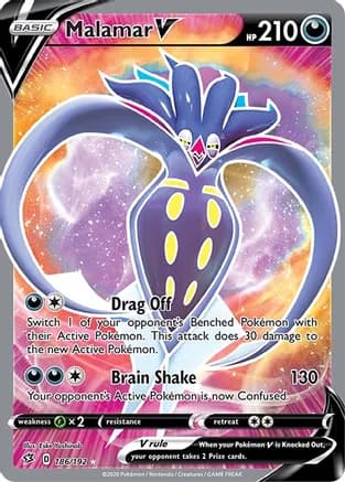 Malamar V (Full Art) — SWSH02: Rebel Clash