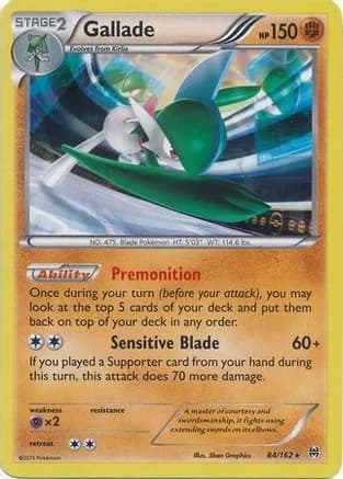 Gallade - 84/162 (Cosmos Holo) — Blister Exclusives