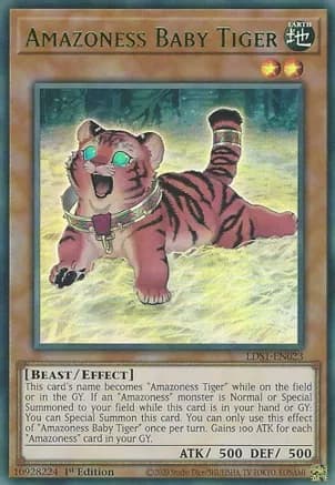 Amazoness Baby Tiger (Green) — Legendary Duelists: Season 1