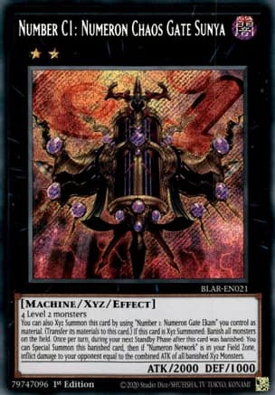 Number C1: Numeron Chaos Gate Sunya — Battles of Legend: Armageddon