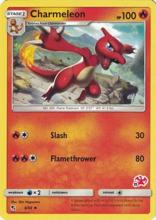 Charmeleon - 8/68 (#15 Charizard Stamped) — Battle Academy