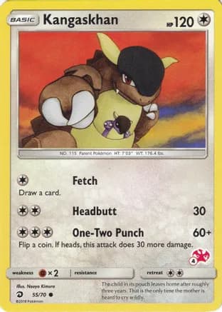 Kangaskhan - 55/70 (#4 Charizard Stamped) — Battle Academy
