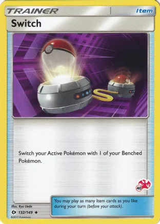 Switch - 132/149 (#40 Charizard Stamped) — Battle Academy
