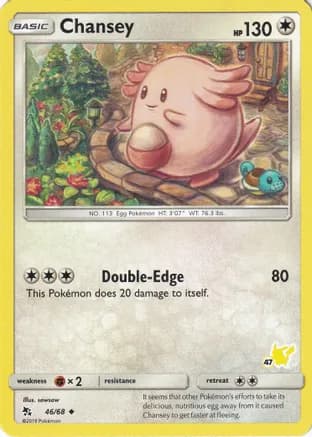 Chansey - 46/68 (#47 Pikachu Stamped) — Battle Academy