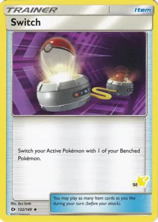 Switch - 132/149 (#52 Pikachu Stamped) — Battle Academy